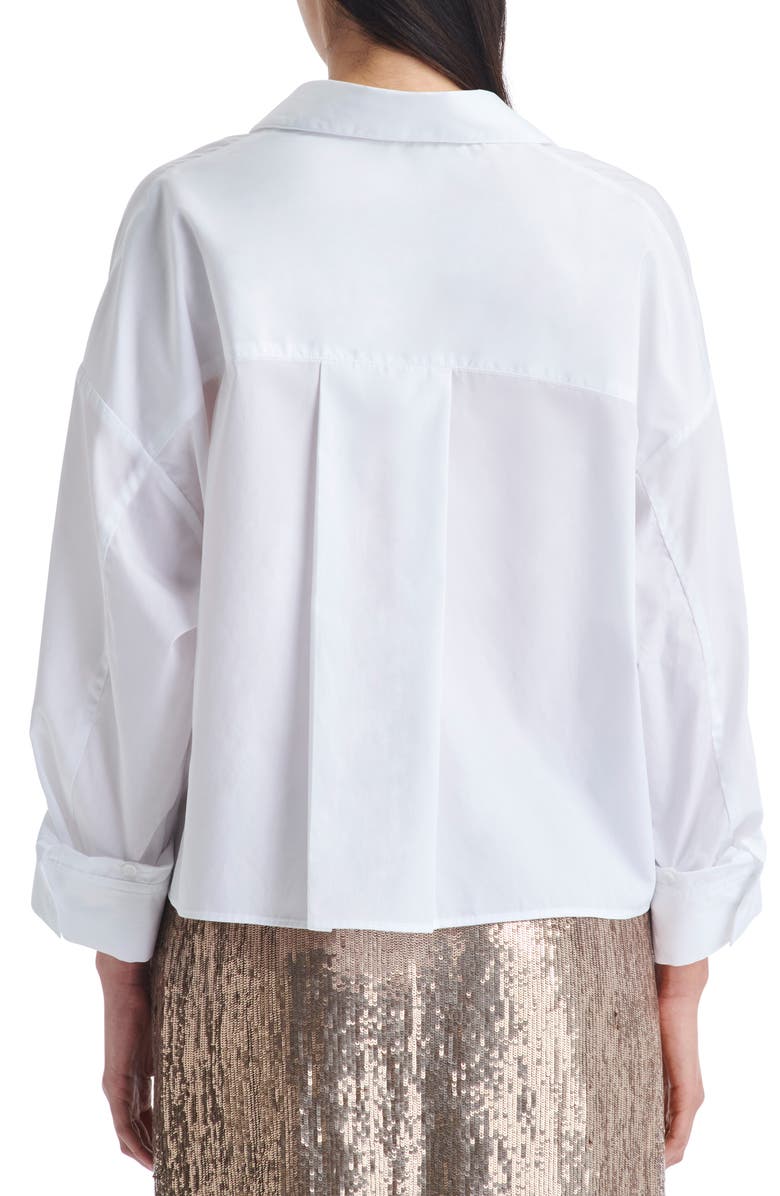 TWP Run Don't Walk Asymmetric Button-Up Shirt, Alternate, color, 