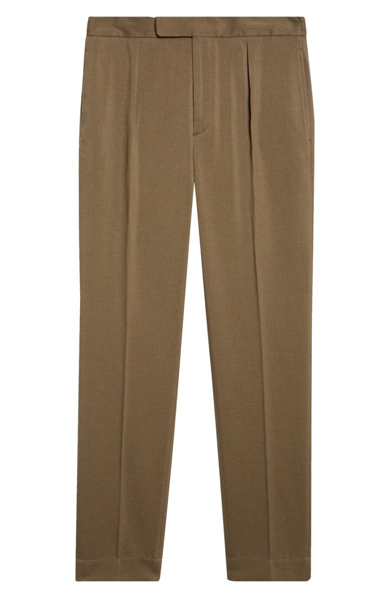 Ralph Lauren Purple Label Calvary Cotton & Wool Twill Pants, Alternate, color, Thicket Moss