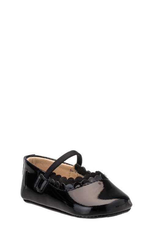 Elephantito Ava Ballet Flat in Patent Black 