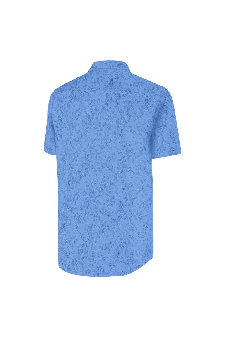 Men's Antigua Powder Blue Texas Rangers Lush Button-Up Shirt, Alternate, color, Powder Blue