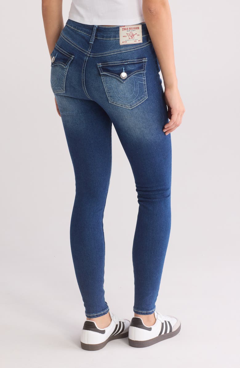 True Religion Jennie Big T Mid Rise Skinny Leg Jeans, Alternate, color, 
