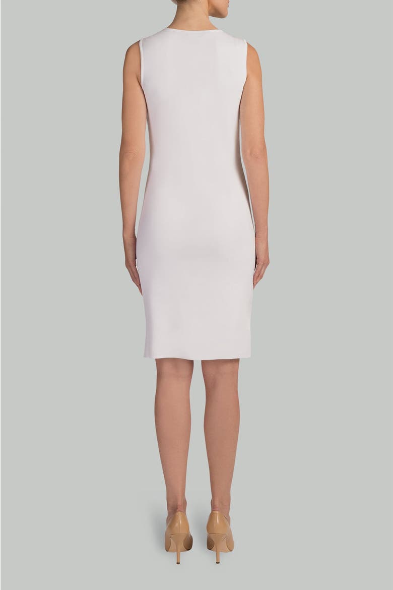 Lined Crew Neck Knit Dress, Alternate, color, White