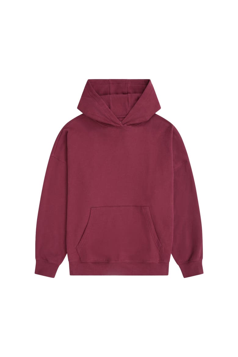 Idol Drop Shoulder Hoodie, Main, color, Burgundy