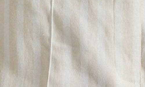 Derek Lam 10 Crosby Freja Tonal Stripe Stretch Linen Blend Shorts In White