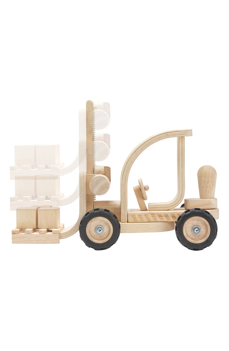 PlanToys<sup>®</sup> Wooden Forklift Toy, Alternate, color, Natural