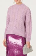 ASTR the Label Violette Cable Stitch Sweater