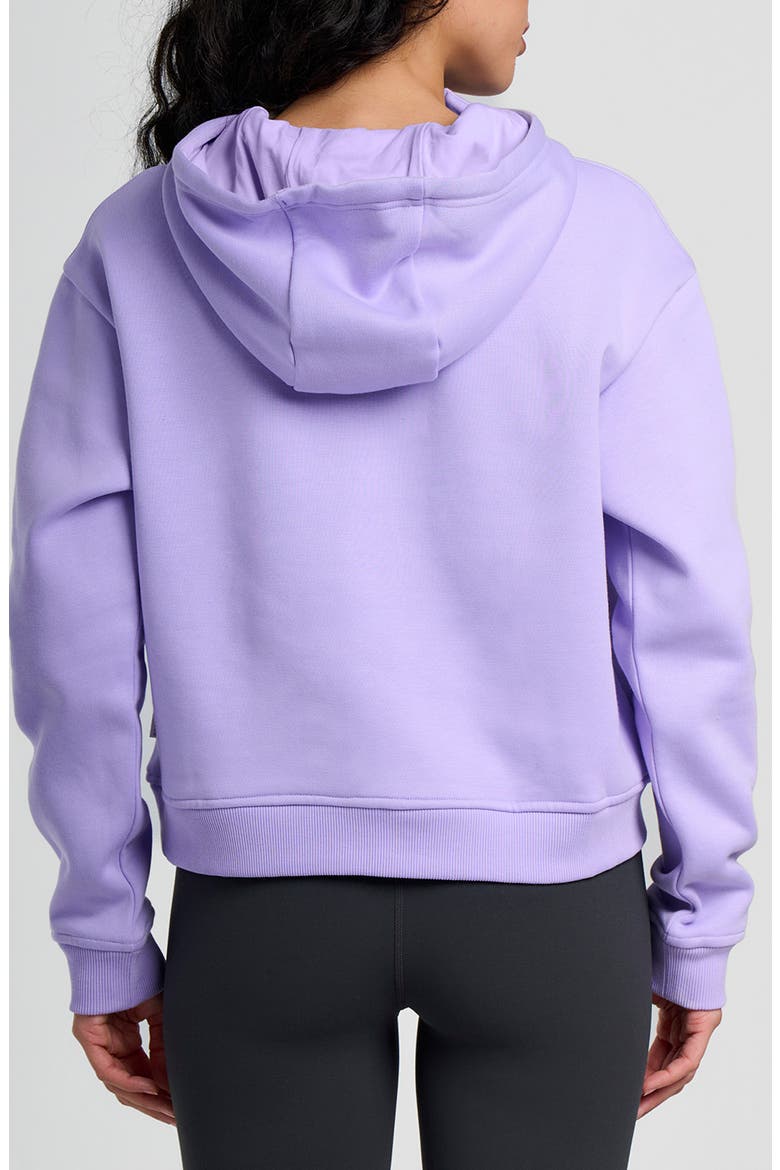 Northcoast Fleece Half Zip Hoodie, Alternate, color, BRIGHT LAVENDER