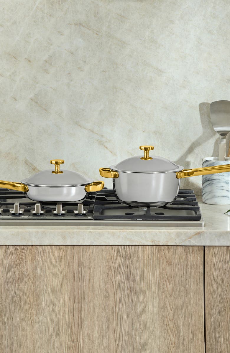 Our Place Mini Titanium Pro Pot & Pan Cookware Duo, Alternate, color, Gold