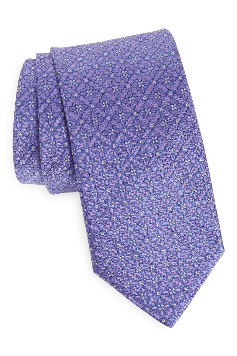 Silk Tie, Main, color, PURPLE