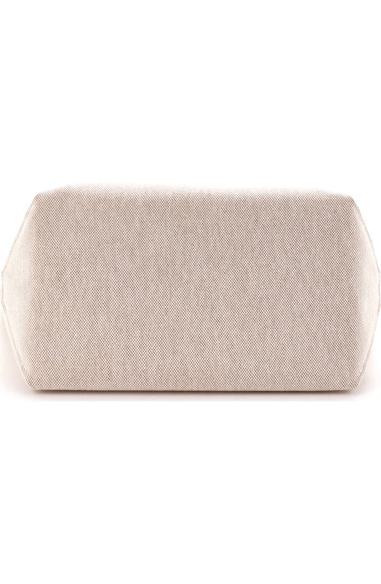 Pre-Owned Hermes Sac Steeple Tote Toile with Leather 25, Alternate, color, Ecru