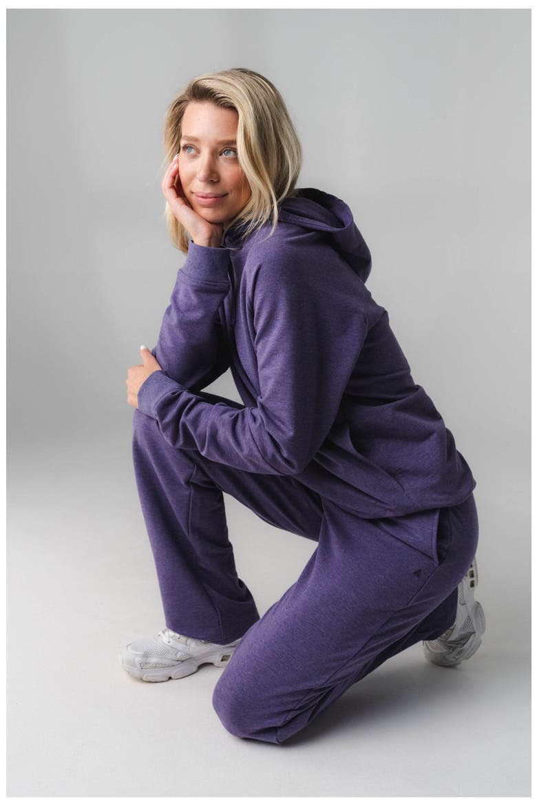 Studio Uni Hoodie, Alternate, color, Violet Marl