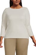 Lands' End Mariner Jersey Boatneck Top