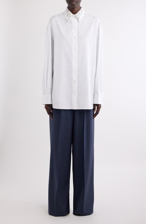 GIVENCHY GIVENCHY PLEATED WOOL WIDE LEG PANTS