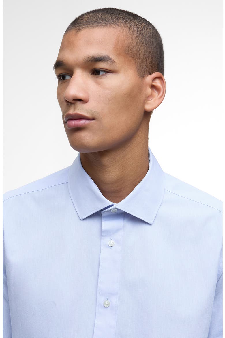 Throckley Tailored Fit Pin Point Button-Up Shirt, Alternate, color, SKY