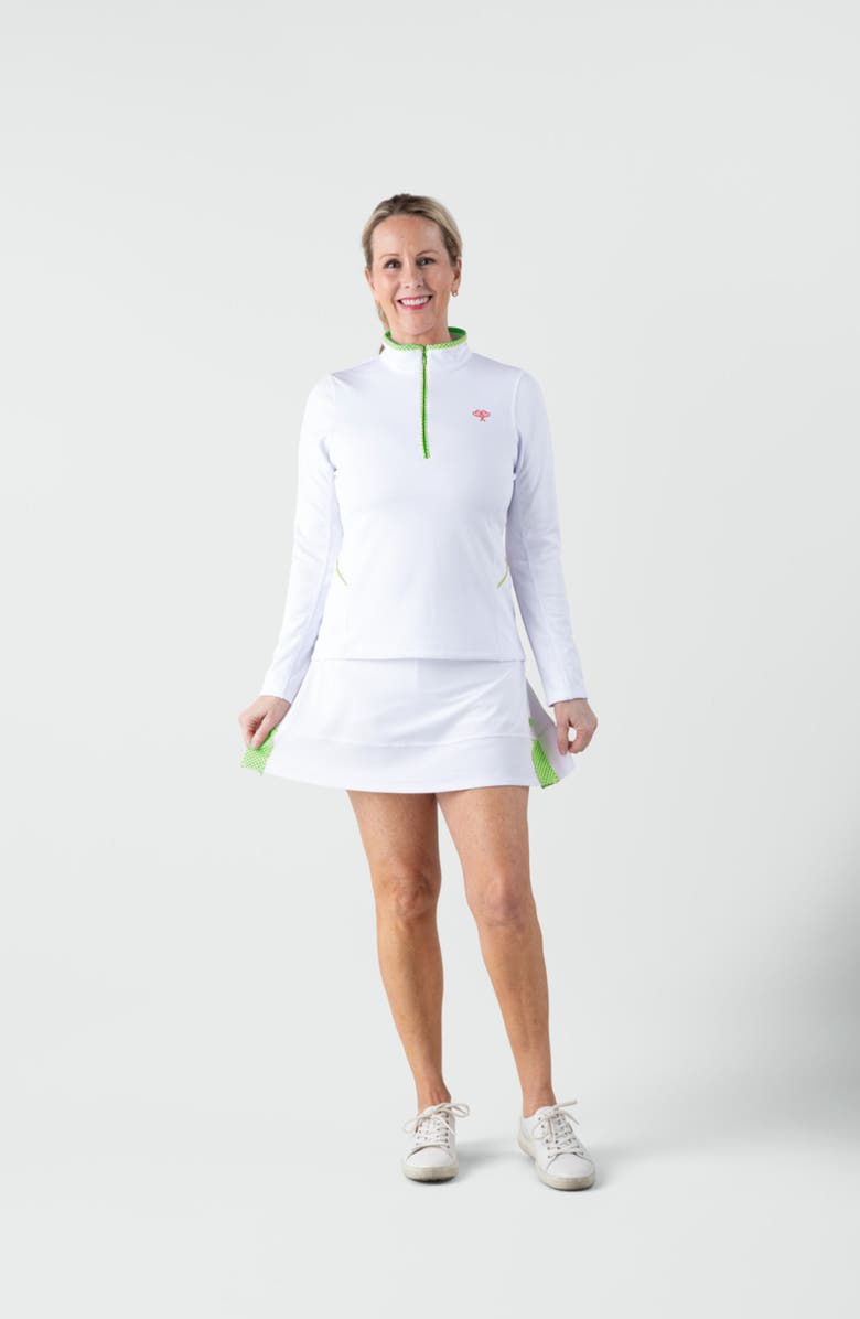 Love All Women's Tracy 1/4 Zip Jacket Gingham, Alternate, color, Green