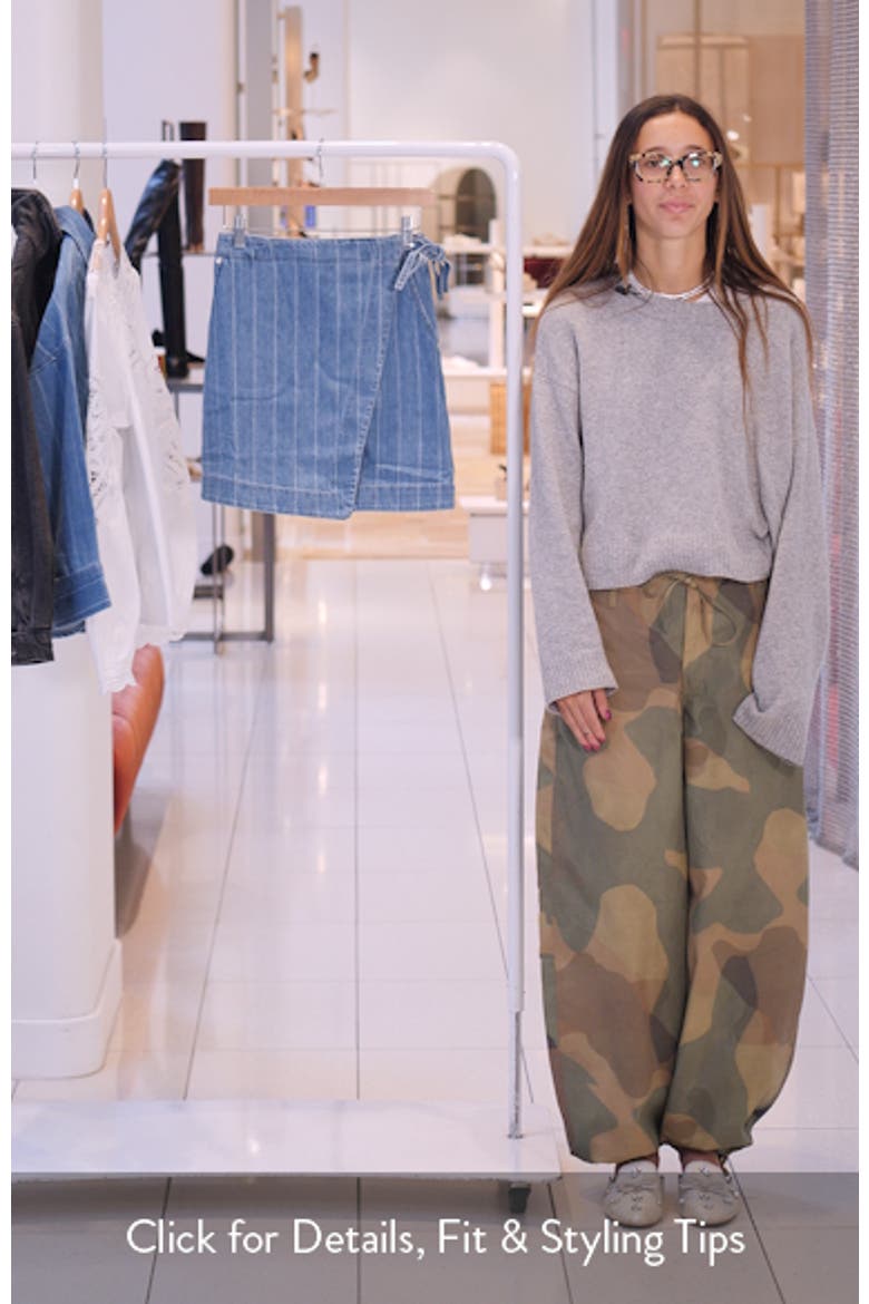 Stripe Denim Wrap Skirt video