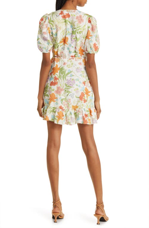 & OTHER STORIES & OTHER STORIES FLORAL PRINT WRAP MINIDRESS