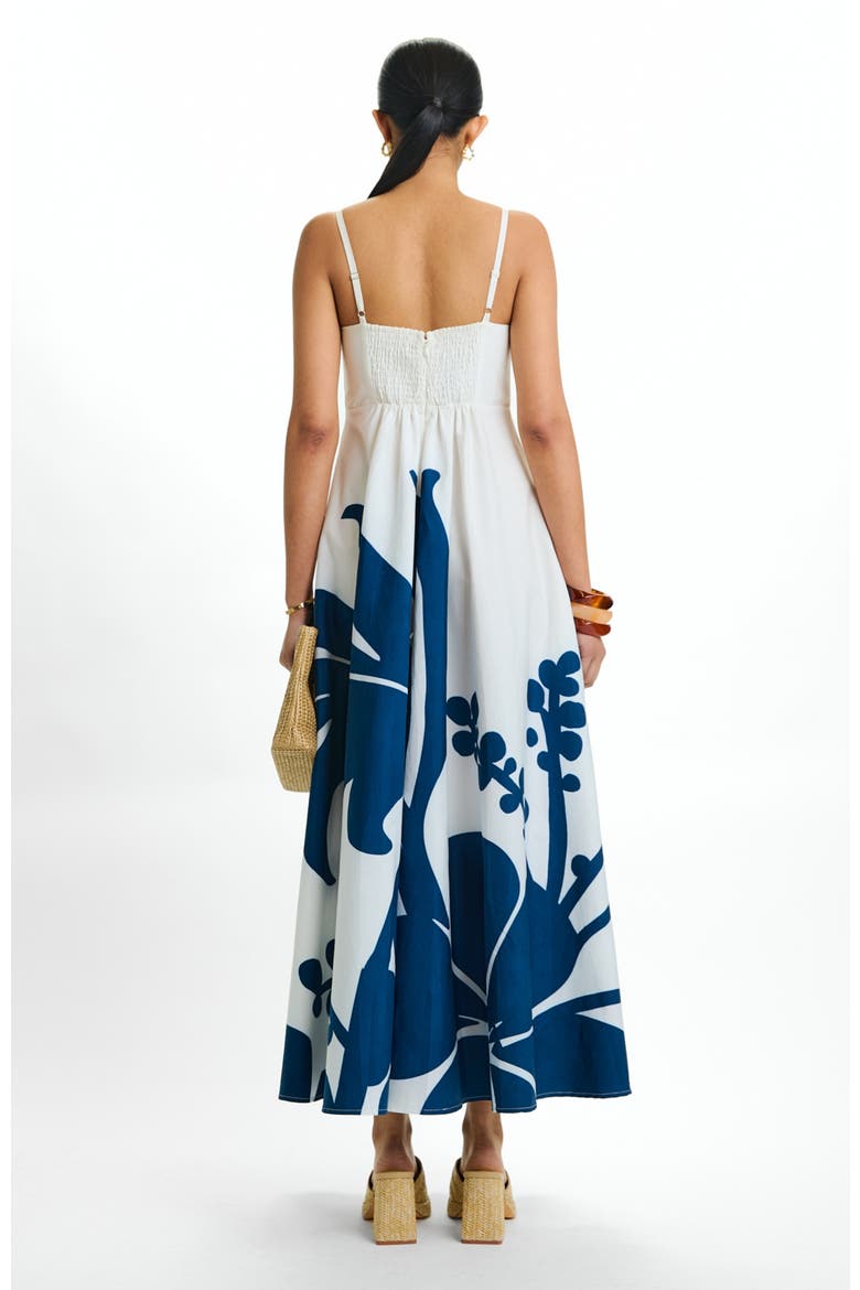 Cotton Poplin Oria Midi Dress Ula, Alternate, color, Ula Navy