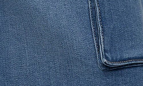 Dkny Jeans High Waist Utility Denim Shorts In Blue