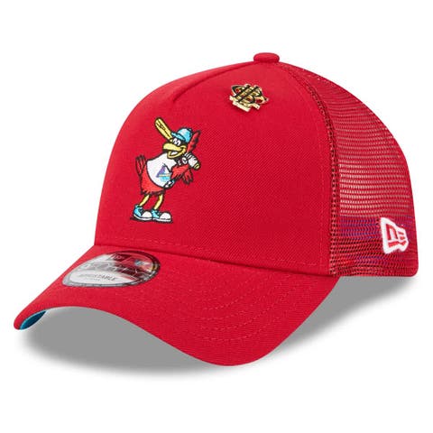 Men's New Era  Red St. Louis Cardinals 2025 Big League Chew A-Frame 9FORTY Adjustable Trucker Hat