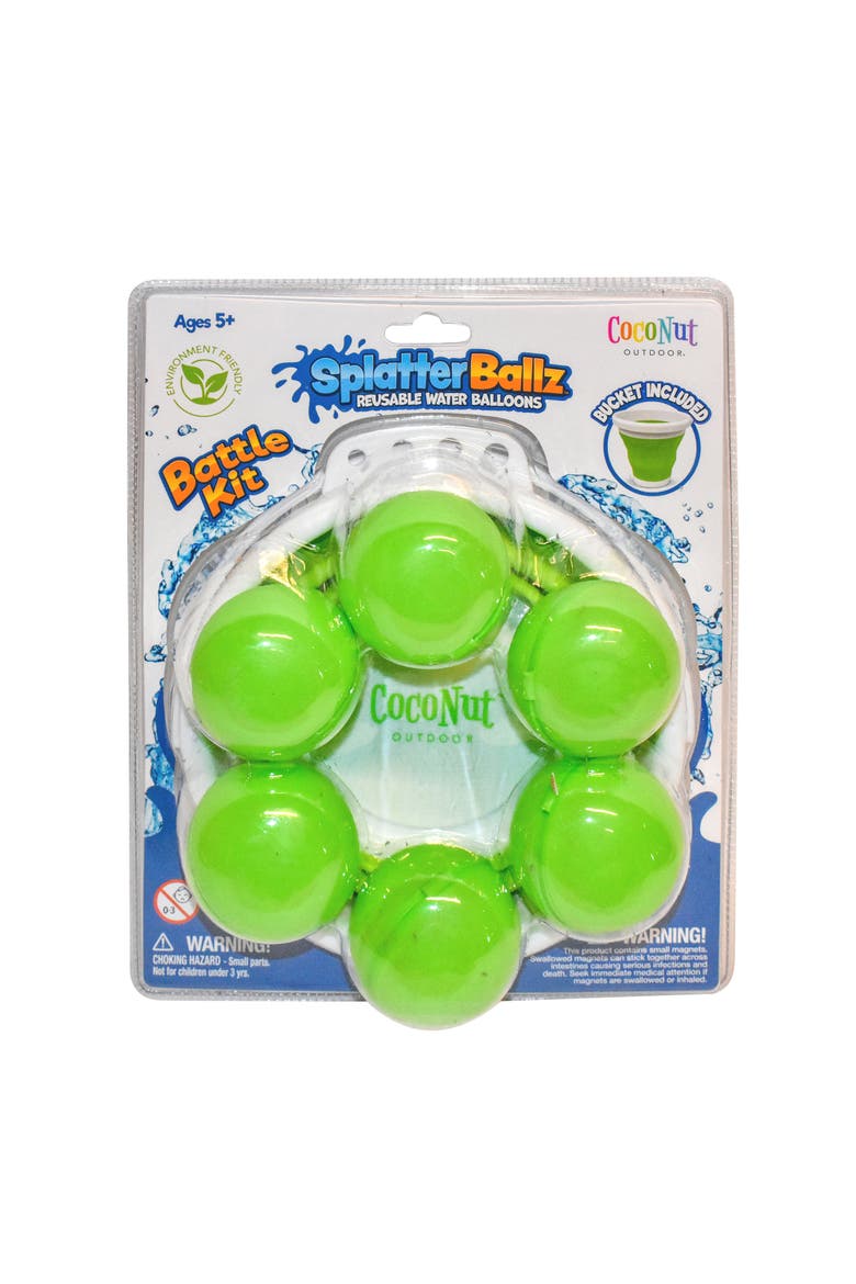 Reusable Water Balloon Battle Kit, Green, Alternate, color, Multicolored