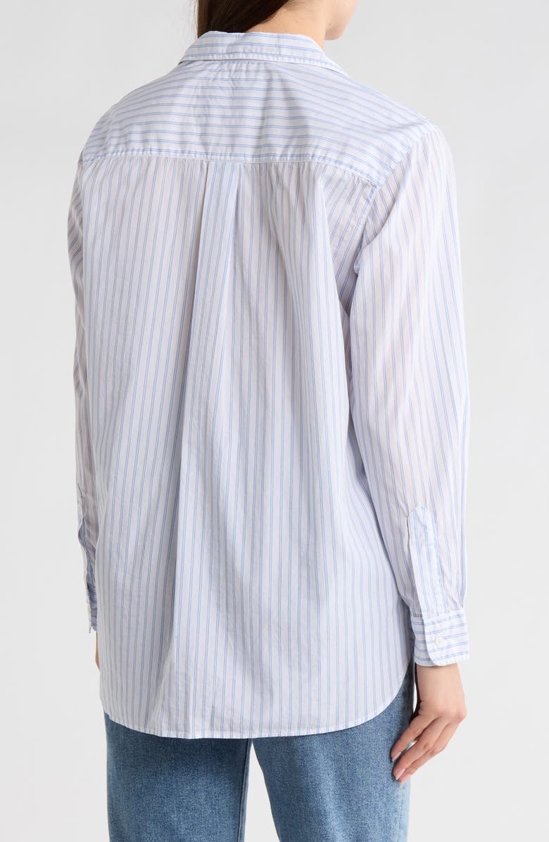 Frank & Eileen Joedy Relaxed Fit Stripe Button-Up Shirt, Alternate, color, Blue Mens Stripe
