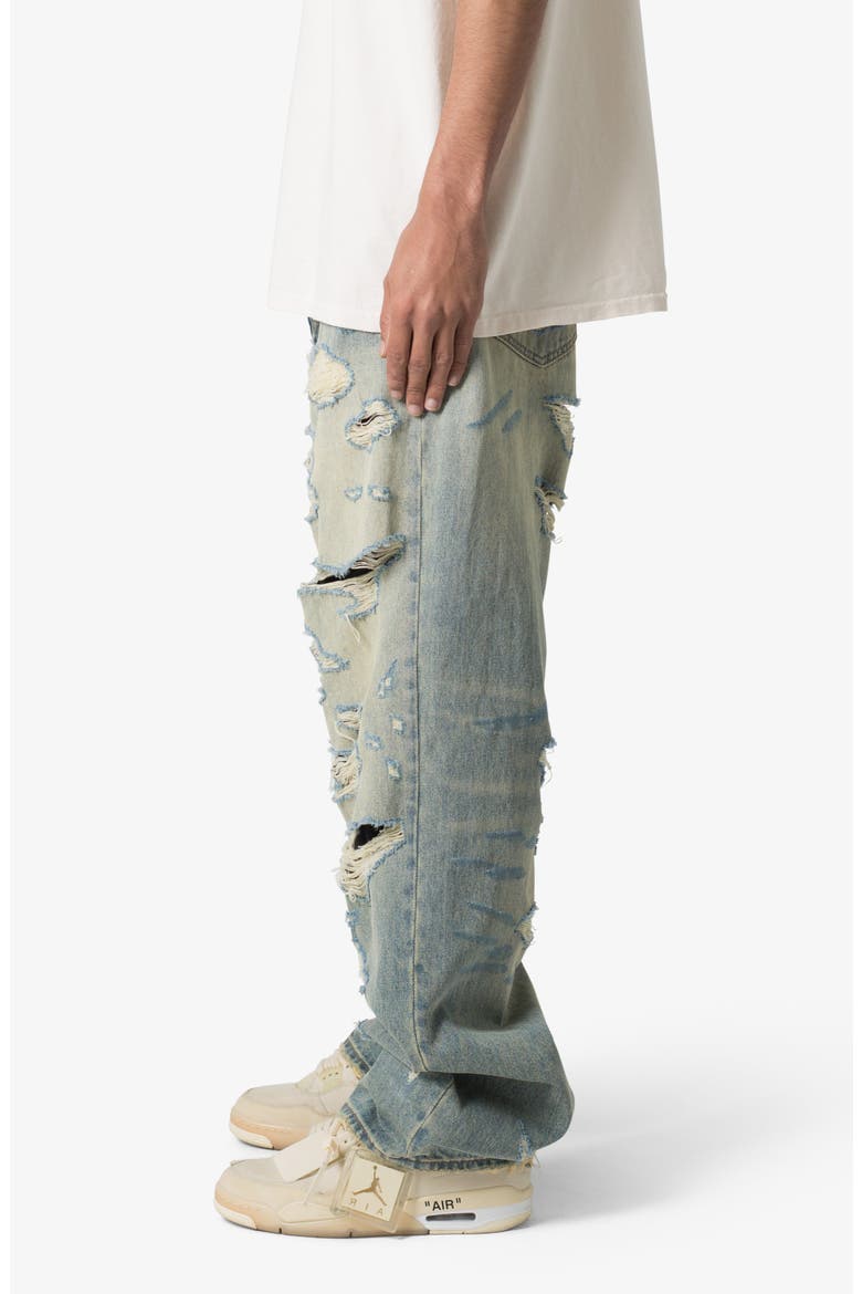 Ripped Ultra Baggy Jeans, Alternate, color, VINTAGE BLUE