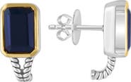 EFFY Two-Tone Onyx Stud Earrings