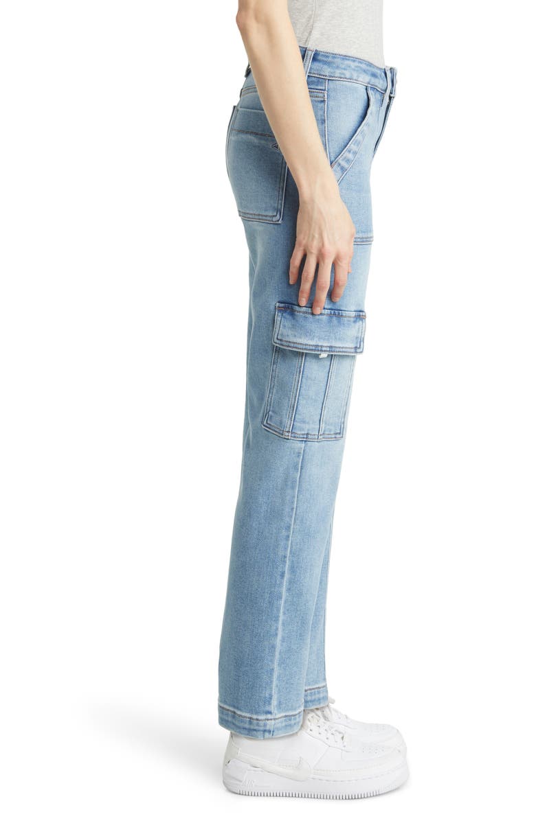 HIDDEN JEANS Crop Straight Leg Cargo Jeans, Alternate, color, 