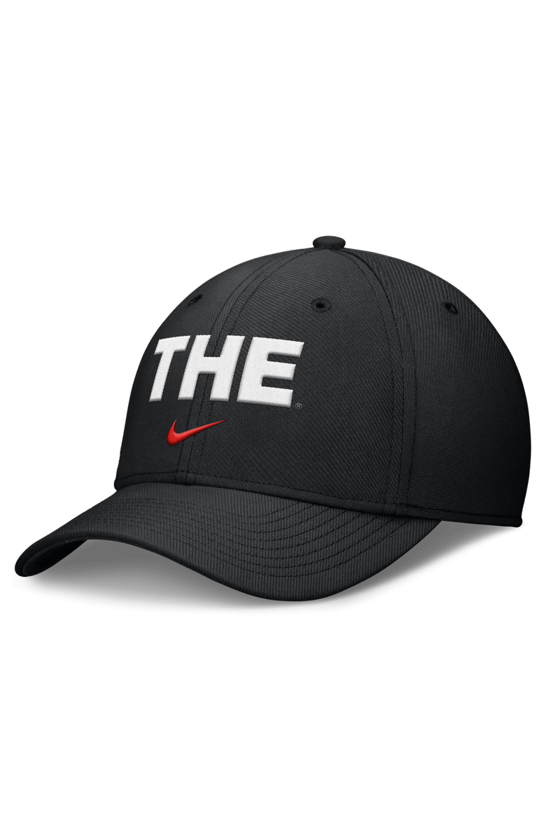 Nike Men's Nike Black Ohio State Buckeyes Rise THE Dri-FIT Flex Hat, Main, color, Black