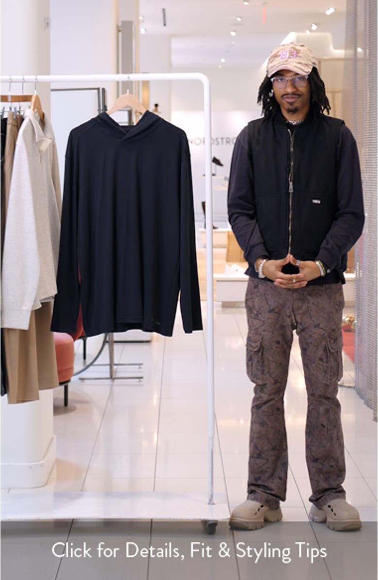 Knox Long Sleeve Hooded T-Shirt, sales video thumbnail