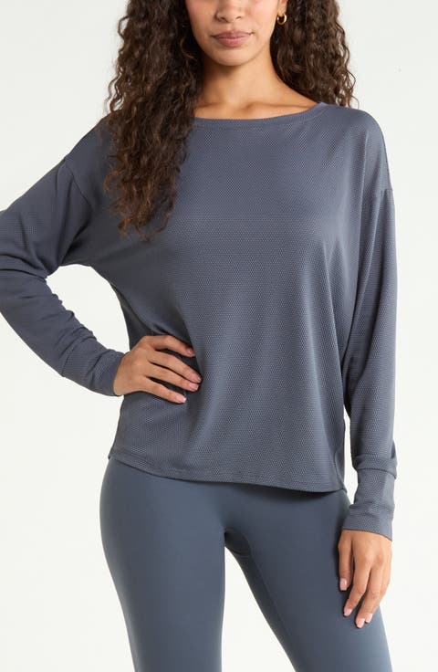 Textured Equilibrium Long Sleeve T-Shirt