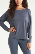 Zella Textured Equilibrium Long Sleeve T-Shirt