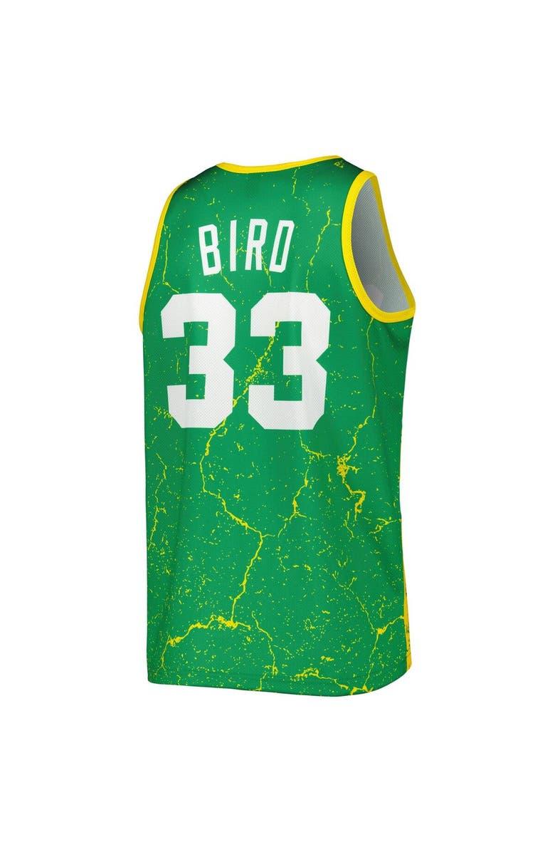 Mitchell & Ness Men's Mitchell & Ness Larry Bird Kelly Green Boston Celtics 1985-86 Hardwood Classics Player Burst Tank Top, Alternate, color, Kelly Green