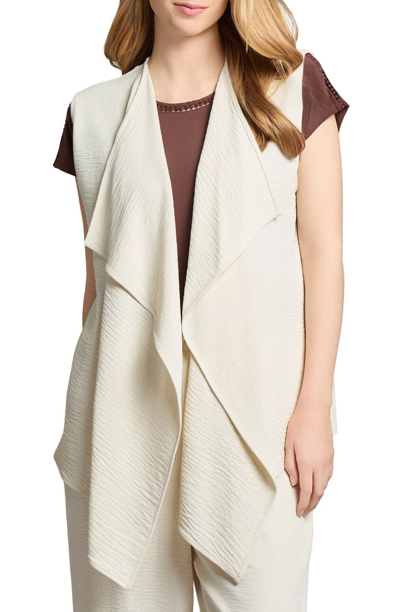 Jones New York Cascade Open Front Vest, Main, color, 