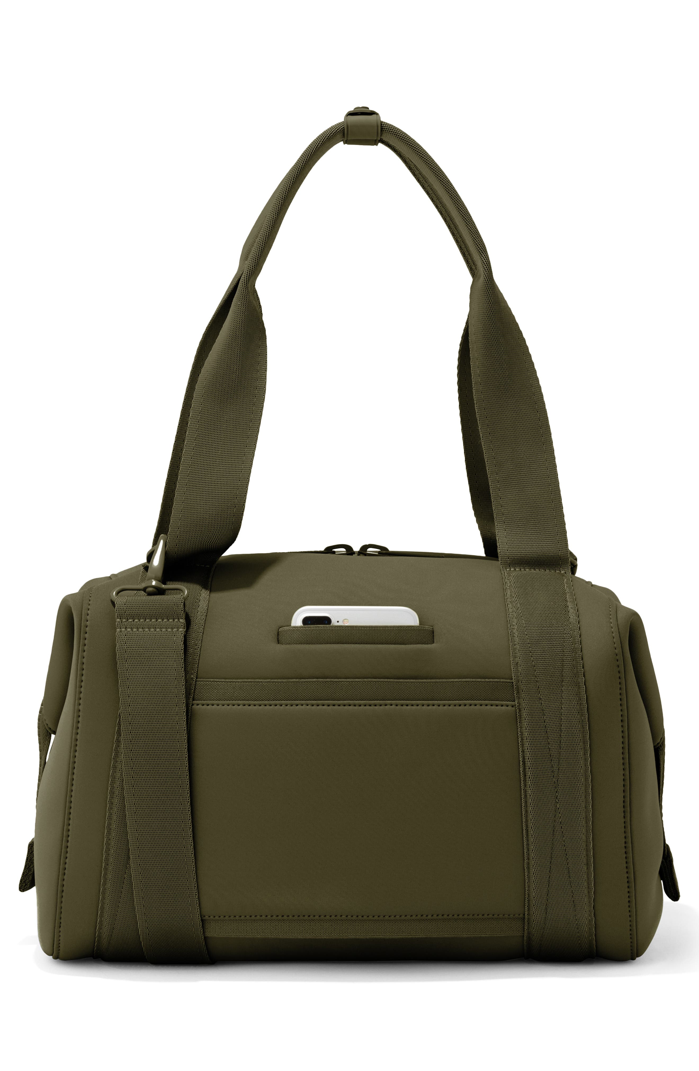 Landon Medium Neoprene Carryall, Alternate, color, DARK MOSS