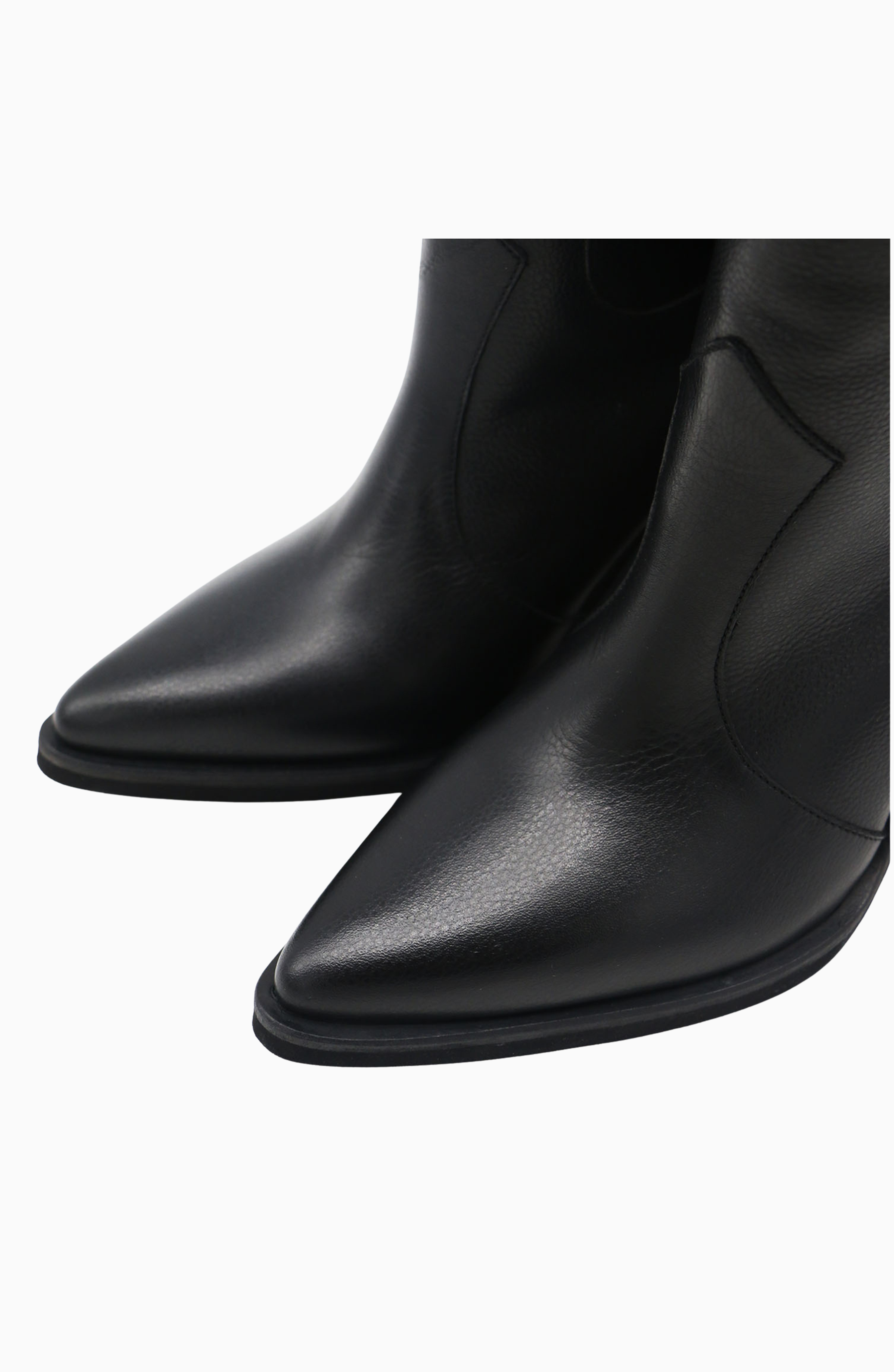 Macao Western Knee-High Boots, Alternate, color, Black