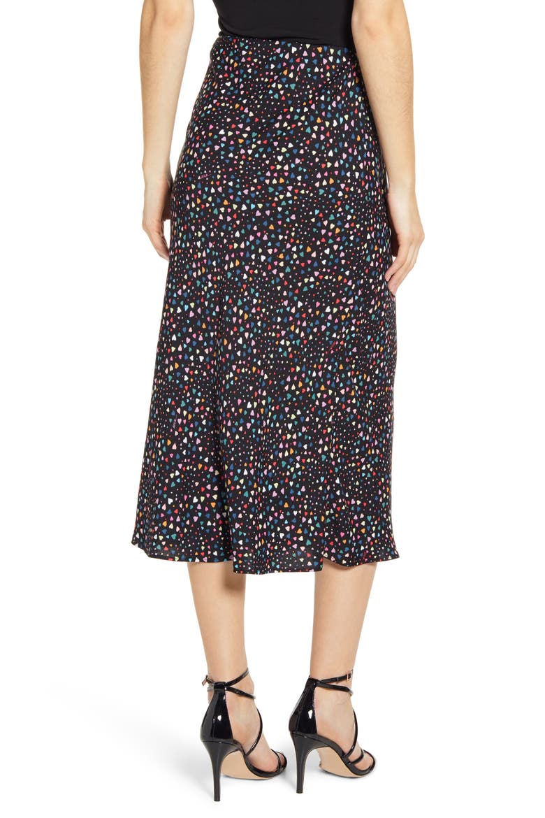 Brynne Print Midi Skirt, Alternate, color, DITSY HEART