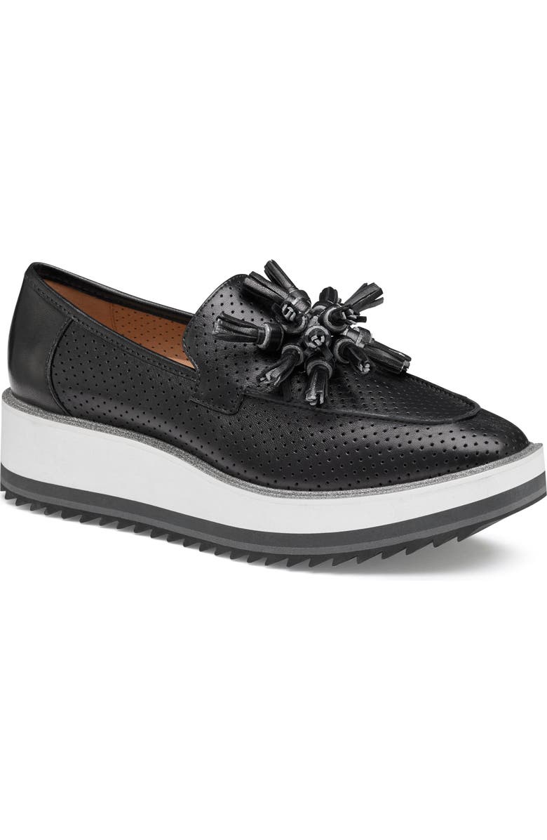 Johnston & Murphy Gracelyn Platform Tassel Loafer, Main, color,