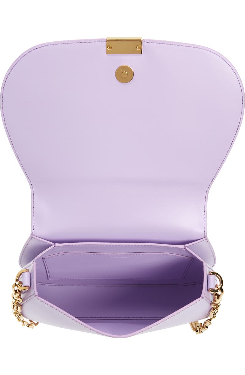 Versace Large Greca Goddess Leather Shoulder Bag, Alternate, color,