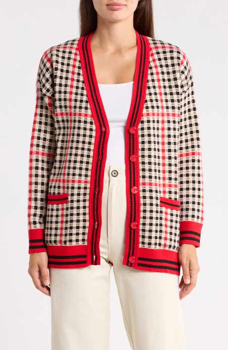 Plaid Cardigan