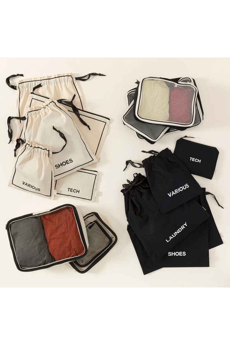 Deluxe Packing Travel Set by Bag-All, Alternate, color, Cream