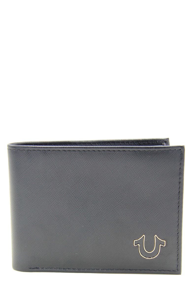 Dakar Gold Bi-Fold Wallet, Main, color, BLACK/GOLD