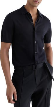 Reiss Drayton Wool Short Sleeve Sweater