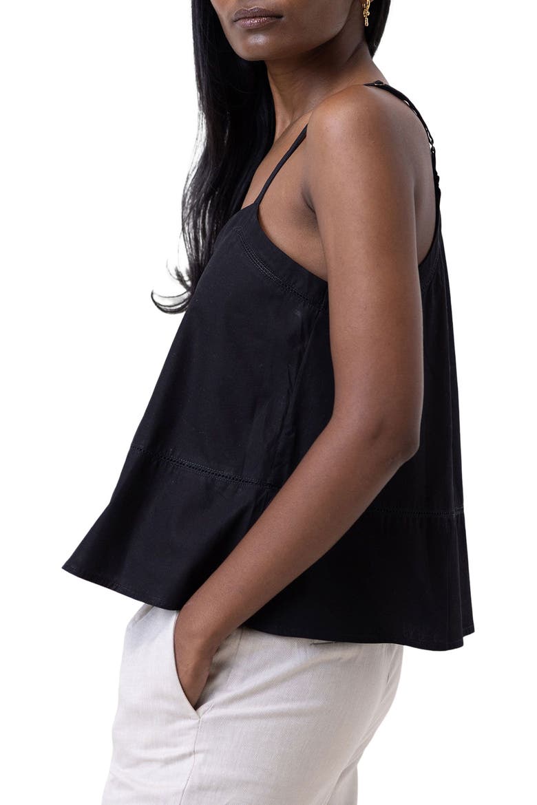 V-neck Camisole with Lace, Alternate, color, Black