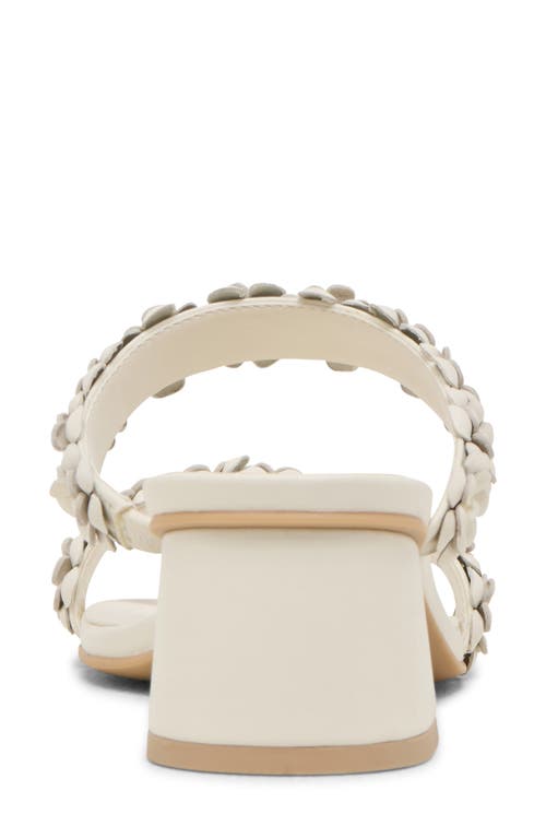 Dolce Vita Bensen Faux Pearl Slide Sandal In White Stella