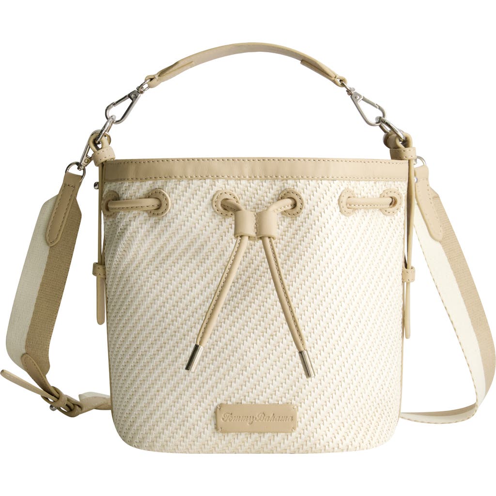 Tommy Bahama Soft Woven Drawstring Bucket Bag