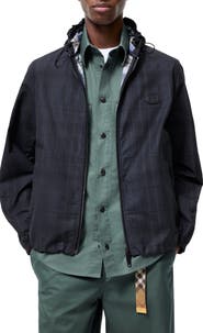 Burberry Check Cotton Newport Hooded Jacket