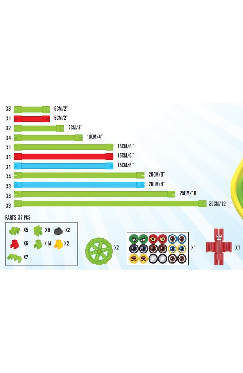 Mukikim Spaghetteez Twist-A-Saurus Rex. Flexible and Connectable Dinosaur Building Kit for Kids. Fun and Educational Toy that Develops Creativity, STEM Skills, and Fine Motor Abilities. Ideal for Age 5+, Alternate, color, Multi