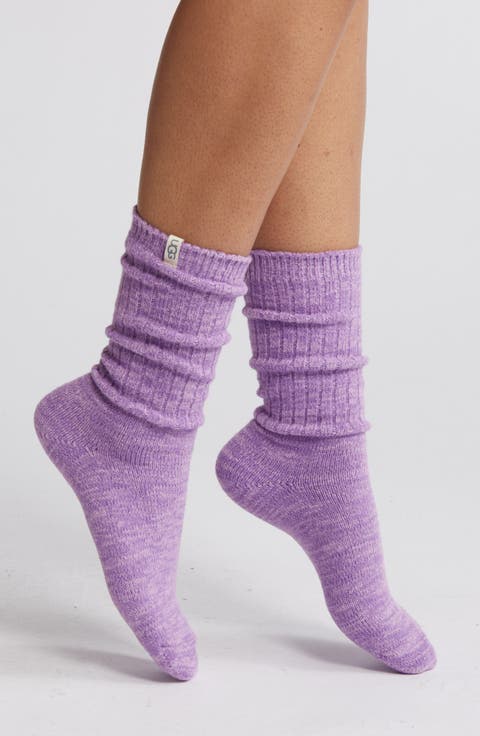 Ribbed Crew Socks